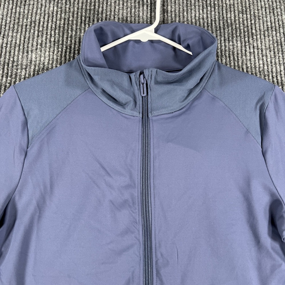 Under Armour Pullover Sweatshirt Womens Medium Blue Long Sleeve‎ Fitted 1/4 Zip